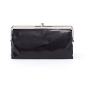 LAUREN HOBO CLUTCH WALLET - PATENT LEATHER